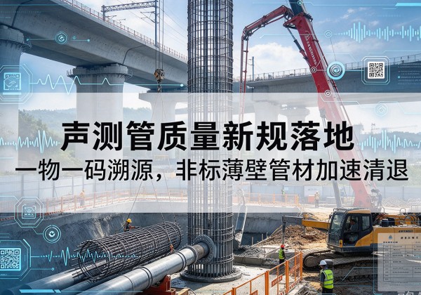 忠县声测管质量新规落地，一物一码溯源，非标薄壁管材加速清退