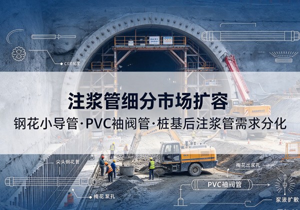 忠县注浆管细分市场扩容，隧道钢花小导管、PVC 袖阀管、桩基后注浆管需求分化